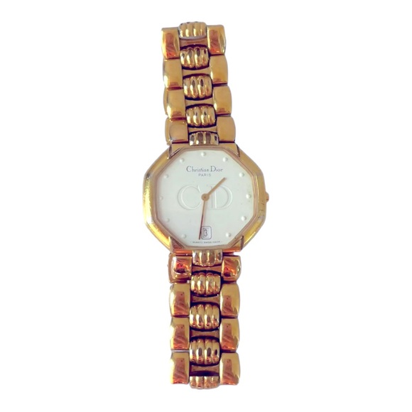 Christian Dior quartz dateGold
Visit
plated, white dial ladies watch vintage - Picture 10 of 13